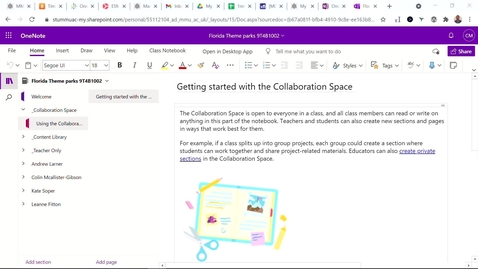 Thumbnail for Microsoft Class Notebook - assigning groups of students to collaboration areas