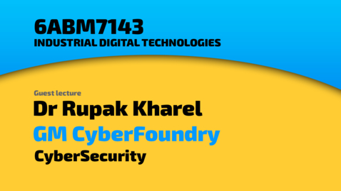 Thumbnail for entry Rupak Kharel - GM CyberFoundry - Cybersecurity
