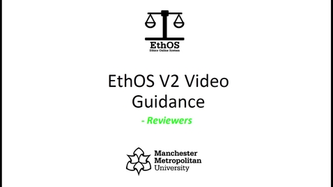 Thumbnail for Reviewer Guidance - EthOS V2 - Reviewing an Application