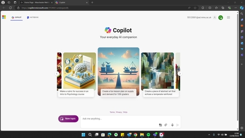 Thumbnail for Generate images with Copilot