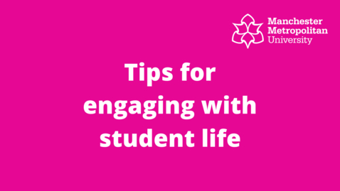 Thumbnail for entry Tips for engaging with student life