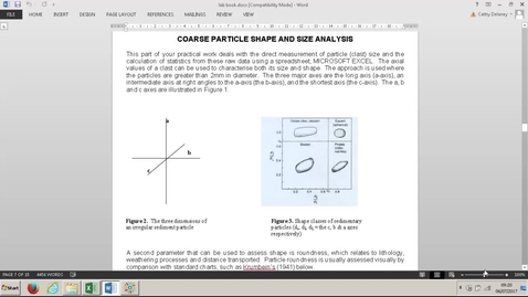 Thumbnail for entry Coarse Clast Size and Shape Analysis