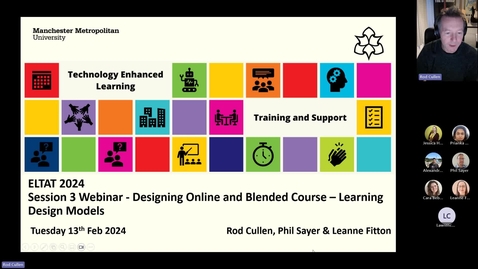 Thumbnail for entry ELTAT24S3 Designing Online and Blended Course: Learning Design Models
