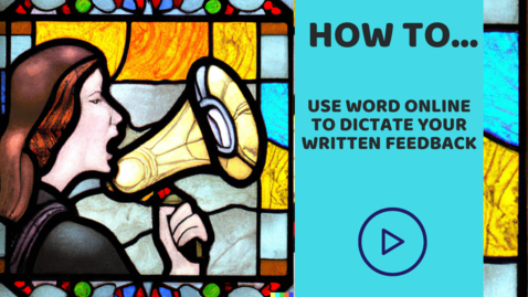 Thumbnail for How to use Word online to dictate your written feedback
