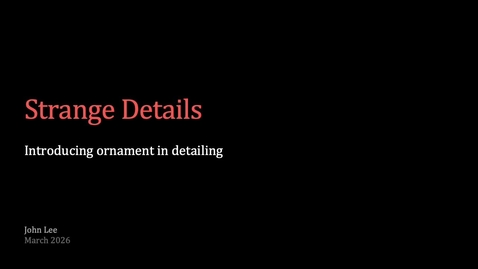 Thumbnail for Strange Details Redux 260304