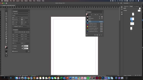 Thumbnail for Adobe Indesign applying master pages