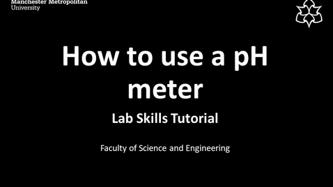 Thumbnail for entry pH measurement using a Jenway 3510 pH meter