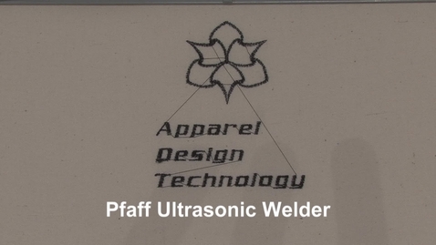 Thumbnail for entry Pfaff Ultrasonic Welder