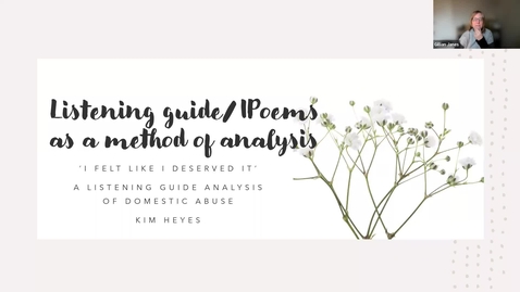 Thumbnail for entry Listening Guide and I-Poems as a method of analysis