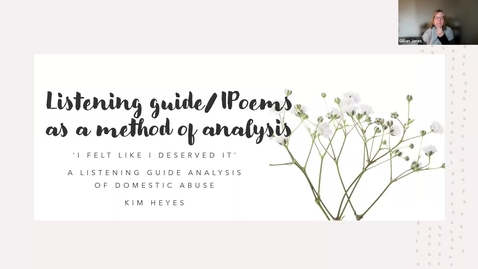 Thumbnail for Listening Guide and I-Poems as a method of analysis