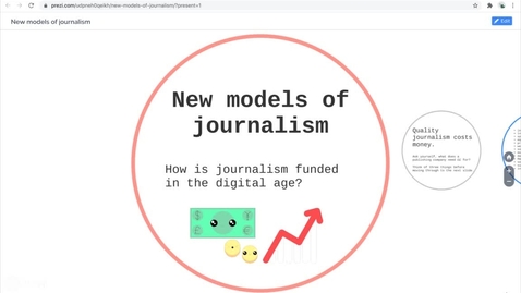 Thumbnail for Advanced Journalism Lecture 2 Part 1: New Models of Journalism