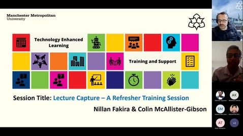 Thumbnail for entry Lecture Capture  -  A Refresher Training Session