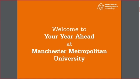 Thumbnail for entry Final year students - Your Year Ahead