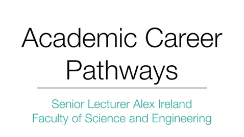 Thumbnail for  Senior Lecturer Alex Ireland 