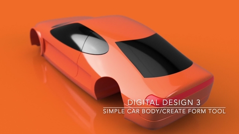 Thumbnail for Simple Car Body  Create Form Fusion - HD 1080p