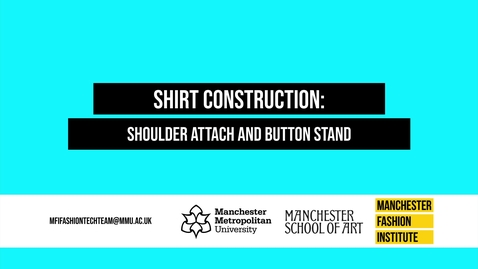 Thumbnail for BA Lowry Shirt Construction - Step 2 - Shoulder Attach and Buttonstand