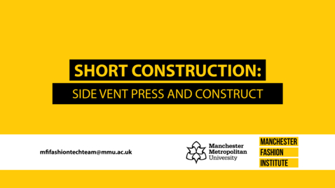 Thumbnail for Short Construction Side Vent Press and Construct