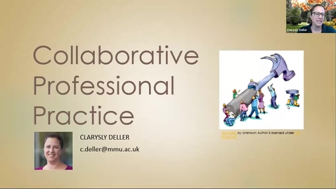 Thumbnail for entry UT&amp;L2/Ma1 Lead Lecture Collaborative Professional Practice
