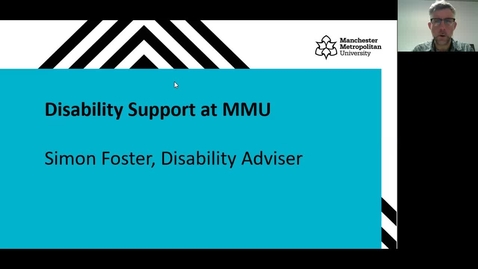Thumbnail for entry An introduction to disability support at MMU