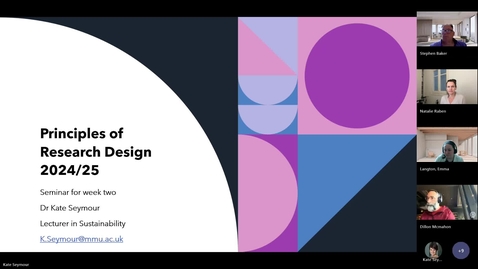 Thumbnail for Principles of Research Design Week 2 Recording