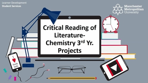 Thumbnail for entry Critical Reading Screencast-Chemistry 3rd Yr Projects