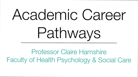 Thumbnail for Professor Claire Hamshire