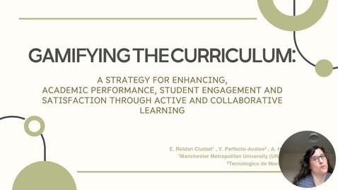 Thumbnail for Gamifying the curriculum: a strategy for enhancing academic  performance, student engagement and satisfaction