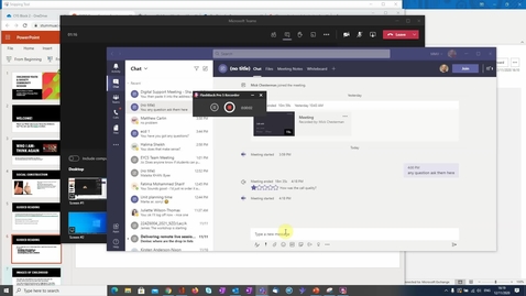 Thumbnail for entry Arranging Windows to see Teams Chat while Presenting Powerpoint