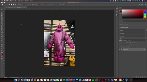 Thumbnail for PHOTOSHOP removing a background