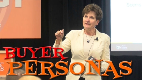 Thumbnail for #CMWorld 2018 - Buyer Personas Based on the Customer's Real Buying Experience - Adela Revella