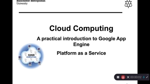 Thumbnail for entry Cloud Computing 2 - Platform As A Service