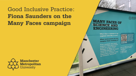 Thumbnail for entry Good Inclusive Practice: Fiona Saunders on the Many Faces campaign
