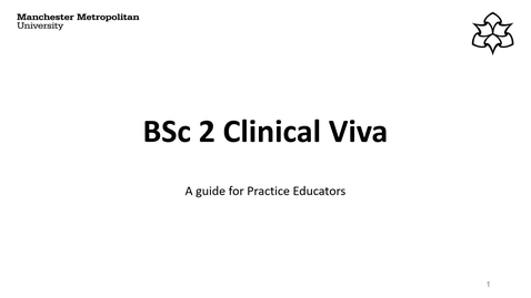 Thumbnail for entry BSc2 Clinical Viva for PEs