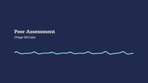 Thumbnail for Peer assessment