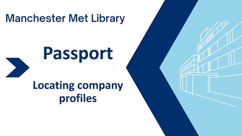 Thumbnail for entry Passport: accessing company profiles