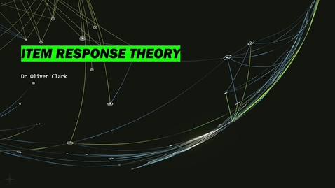 Thumbnail for entry Item Response Theory