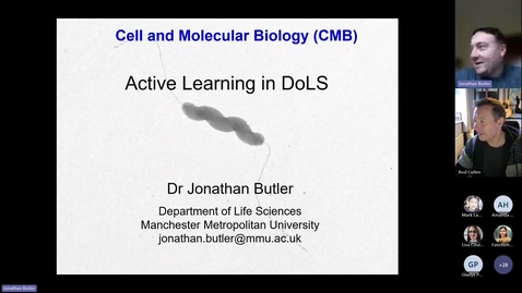 Thumbnail for Active Learning in the Dalton Building: Jonathan Butler, Deptment of Life Sciences, 8th Feb 2024