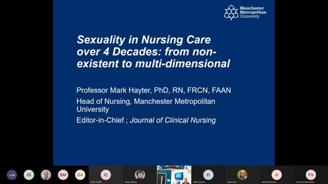Thumbnail for entry Professor Mark Hayter Inaugural Professorial Lecture 16 March 2022