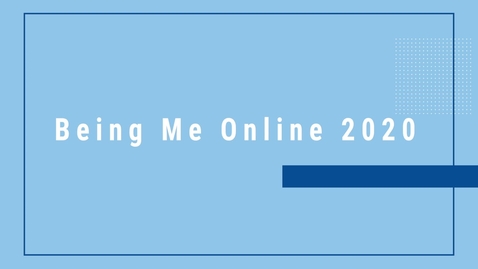 Thumbnail for Being me online