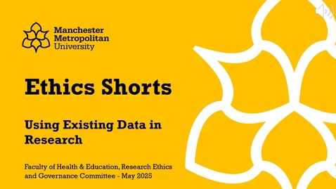 Thumbnail for 2. Ethics Shorts - Using Existing Data (May 2025)
