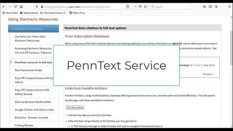 Thumbnail for PennText Services