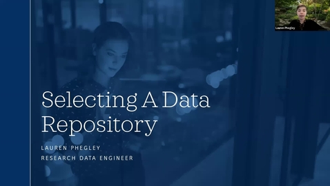 Thumbnail for Selecting a Data Repository Workshop