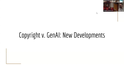 Thumbnail for Copyright vs. Generative AI: New Developments (March 2025)