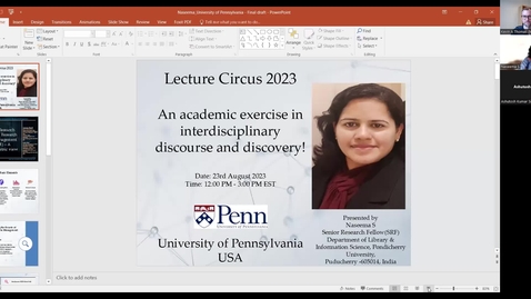 Thumbnail for entry Lecture Circus 2023: Global Research Trends in Research Data Management (RDM) - A Scientometric View
