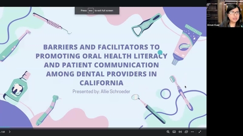 Thumbnail for September 2023 Health Literacy Study Club: Dentist-Patient Communication