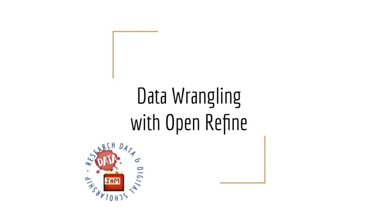 Data Wrangling with Open Refine