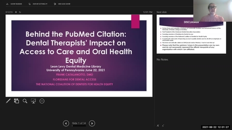 Thumbnail for Behind the PubMed Citation:  Dental Therapists' Impact on Access to Care and Oral Health Equity- Dr. Frank Catalanotto