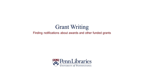 Thumbnail for Grant Writing