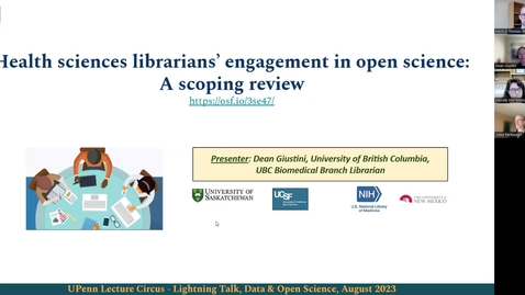 Thumbnail for Lecture Circus 2023: Data &amp; Open Science Lightning Talks