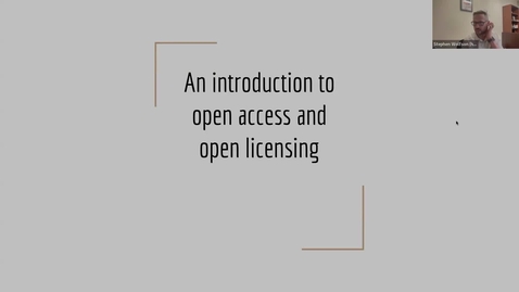 Thumbnail for International Open Access Week 2023: Introduction to Open Access and Open Licensing